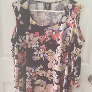Floral Cold Shoulder Blouse